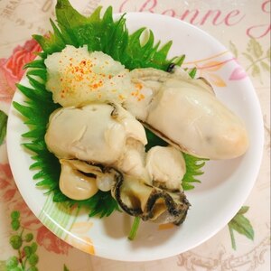 新鮮～生牡蠣を美味しいソースで